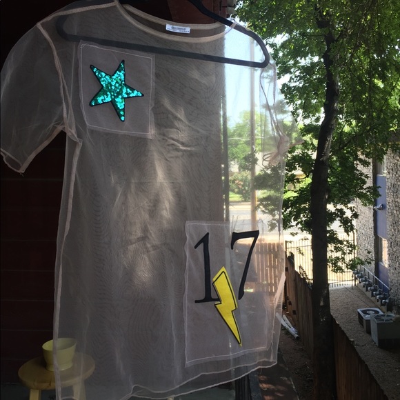 ⚡️SALE⚡️ Zara mesh top - Picture 4 of 7